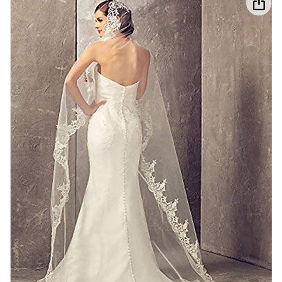 🌷New, Wedding Bride's white or Ivory Veil. - Picture 4 of 7